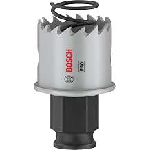 Bosch 1 x Pro Sheet Metal Power Change Plus Perforated Saw (Stainless Steel Plates, Steel Plates, Ø 30 mm, Professional Accessory Rotary Drill/Driver)