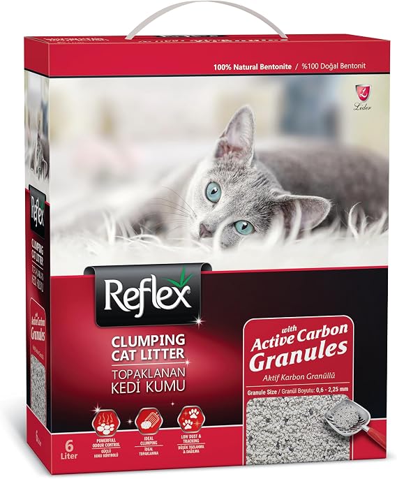 Reflex Granül Aktif Karbonlu Topaklanan Kedi Kumu, 6 L