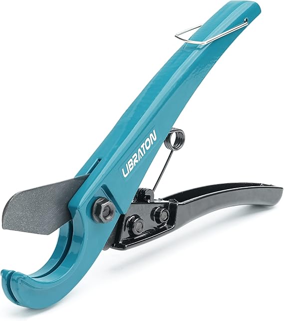 LIBRATON Plastic Pipe Cutter 0-31mm | PVC Cutting Tool for PEX, Thin PVC, PPR Plastic Hoses, Hose Cutter