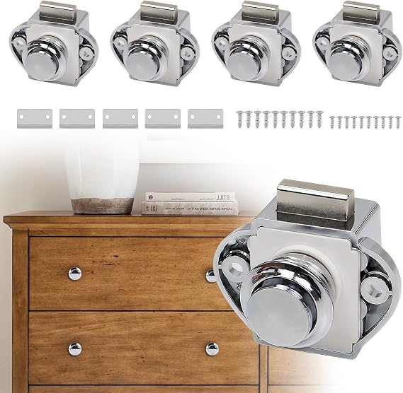 Keyless Push Button Latches Locks