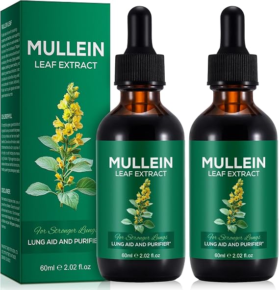 Mullein Drops Mullein Leaf Extract for Lungs Mullein Leaf Extract Drops Balance Mullein Leaf Liquid Drops Premium Mullein Leaf Extract Fast Absorption