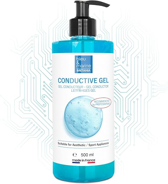 Conductive Gel - Professional Beauty Device Gel: Radio Frequency, Facial Microcurrent, Ultrasound, Electrodes, Cavitation, IPL Hair Removal, Laser - 500 ml