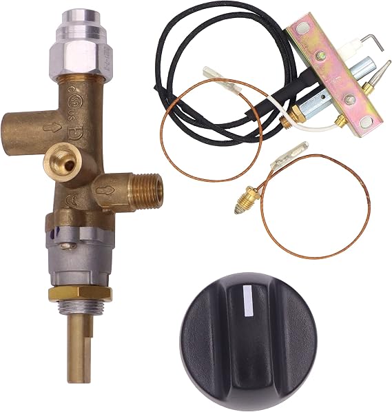 Brass Safety Valve for Main Control Gas Heater Pilot Burner Thermocouple Safety Device Ignition Components Pilot Mounting Kit