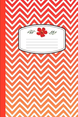 Classic Colored Notebook (RED and FLOWERS): (Volume 1)