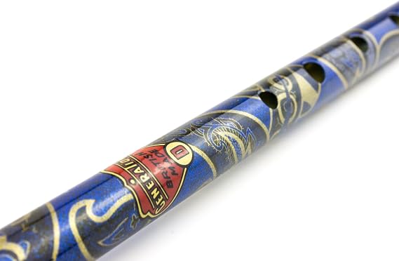 Generation Boho Model Designer English Tin Penny Whistle in D Gift Pack (Paisley Blue)
