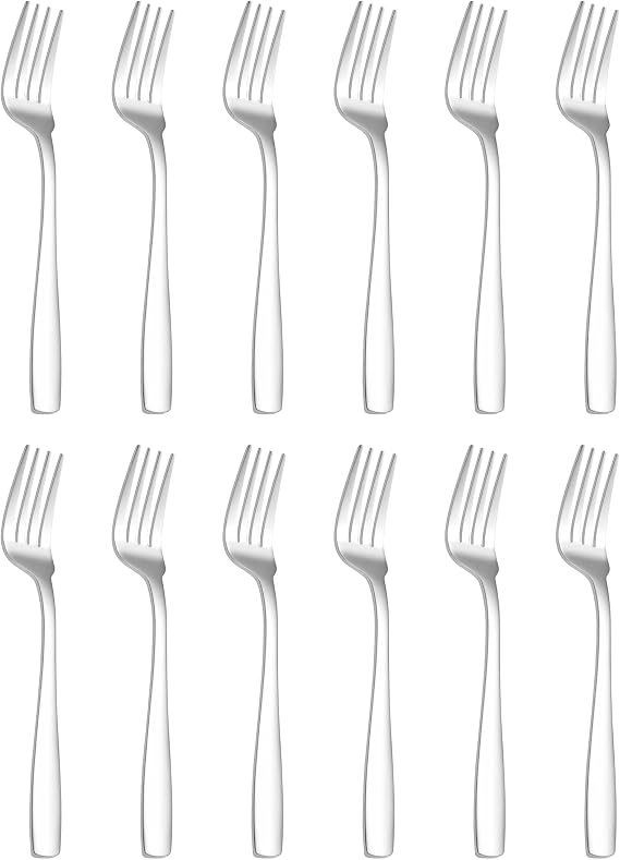 OTTO KONING Hannover - Tenedores de Mesa Acero Inoxidable Plata, 12 Uds
