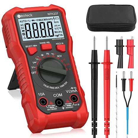 Neoteck Digital Multimeter 2000 Counts Digital Polymeter with NCV, LCD for