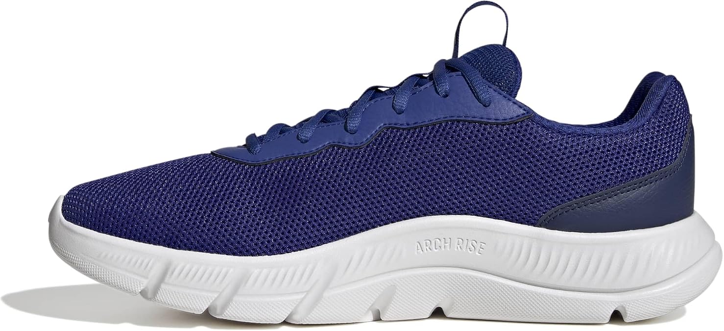 adidas Men's Cloudfoam Flex Laces Shoes, semi Lucid Blue/core White/Dark Blue, 9 UK