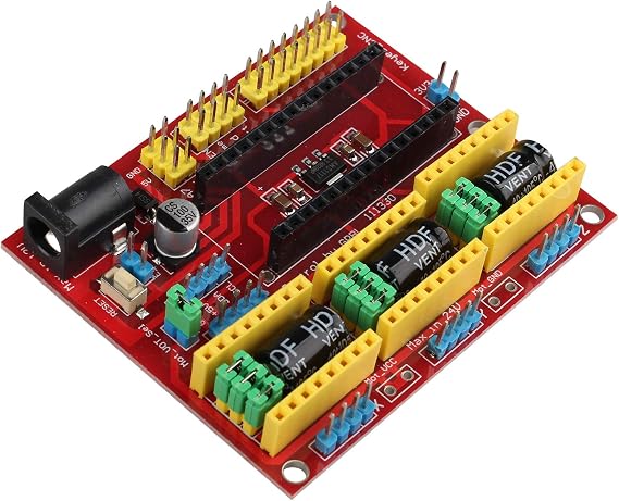 Multicolor Resin CNC Shield V4 Engraving Expansion Board Kit Controller Compatible with Arduino Engraver Machine Driver 3D Printer