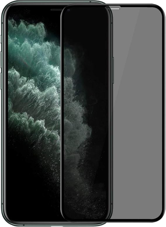 Microsonic Apple iPhone 11 Pro (5.8'') Privacy 5D Gizlilik Filtreli Cam Ekran Koruyucu Siyah [iPhone 11 Pro ile Uyumlu Ekran Koruyucu]