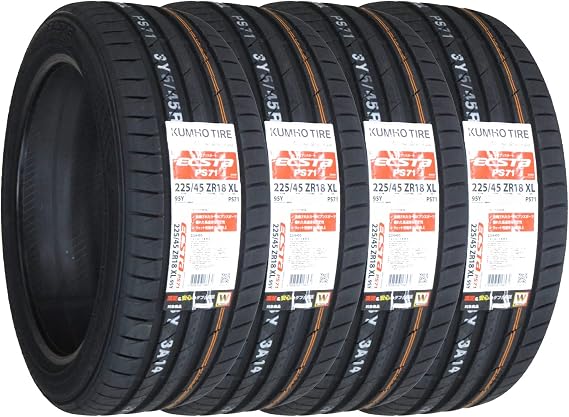 Kumho ECSTA PS71 225/45R18 95Y XL Set of 4