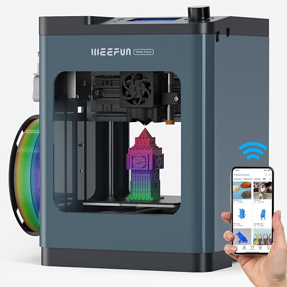 Weefun TINA2 Plus 3D Printer for Beginners & Kids, 250mm/s High Speed Print