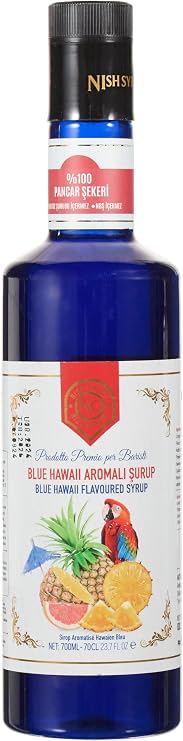 Nish Blue Hawaii Aromalı Şurup 700 ML - Pet Şişe