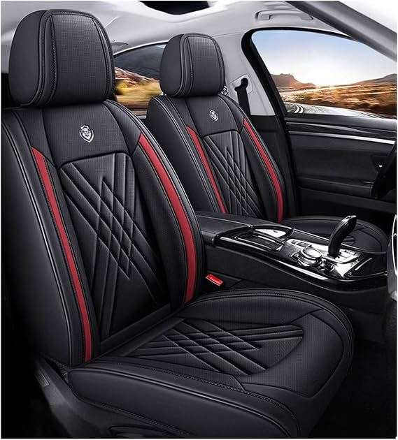Car Seat Covers Full Set for MG ZS MG4 MG5 ZS EV 2022 2023 2024 2025, Leather Seat Covers,Leather Seat Covers Full Set,5 Seats Automotive Vehicle Cushion Waterproof(B)