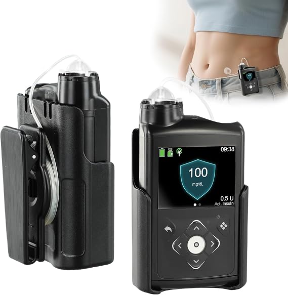 Insulin Pump Case with 360° Swivel Belt Clip for MiniMed 780G Insulin Pumps