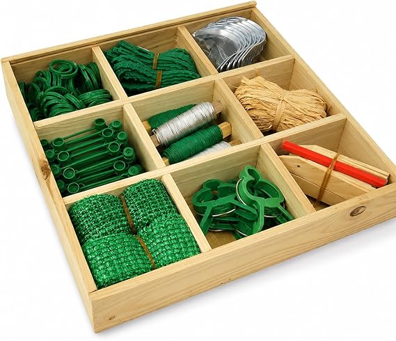 Garden Tools Set, Gardening Sets with Wooden Tool Box, Garden Tools and Equipment, Gardening Gifts for Men, for Mum, Gran, Father