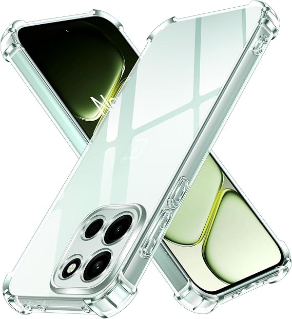 For OnePlus Nord 6 Case Clear Phone Case with Reinforced Corners Bumper Slim Fit Shockproof Flexible TPU Transparent