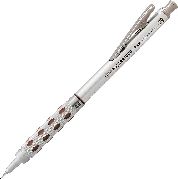 Pentel Graph Gear 1000 Automatic Drafting Pencil, 0.3mm, Brown Accents, 1 Pencil (PG1013E)