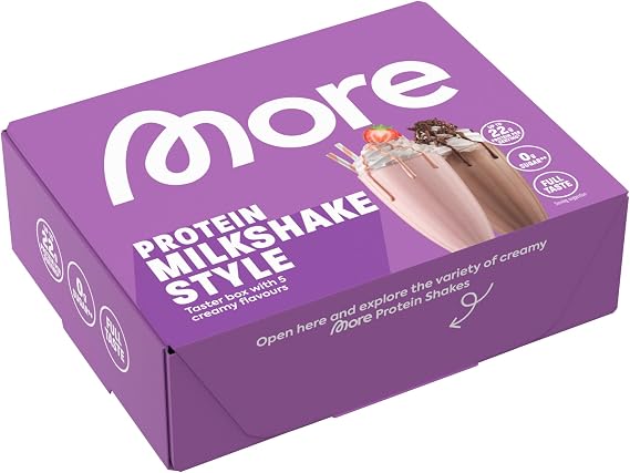 More Protein Milkshake Style Tasterbox, 5 x 25 g