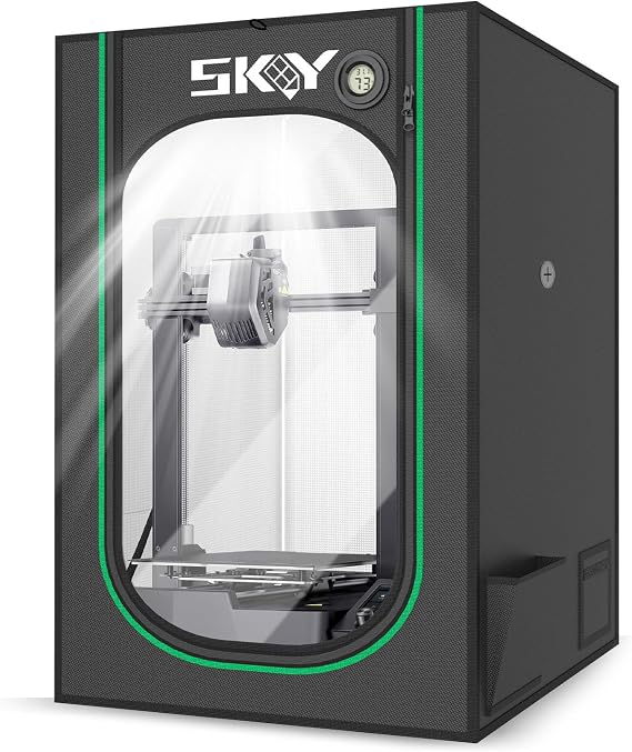 Skouphy 3D Printer Enclosure Fireproof and Dustproof Tent Constant Temperature Protective Cover Room for Ender 3V2/Ender 3V2 Neo/Ender 3S1/Ender 3Pro/Ender 3/Ender 3Neo 3D Printer -Small
