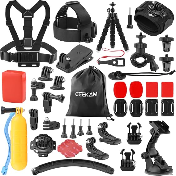 38-in-1 Action Camera Accessory Kit for GoPro, AKASO, DJI, Insta360