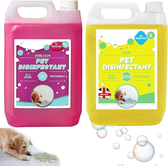 General Use Effective 5L Lemon Or Bubble Gum Pet Disinfectant