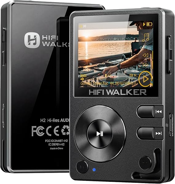 HIFI WALKER H2 MP3-Player Bluetooth 5.2 Hi-Res FLAC 64 GB microSD-Karte