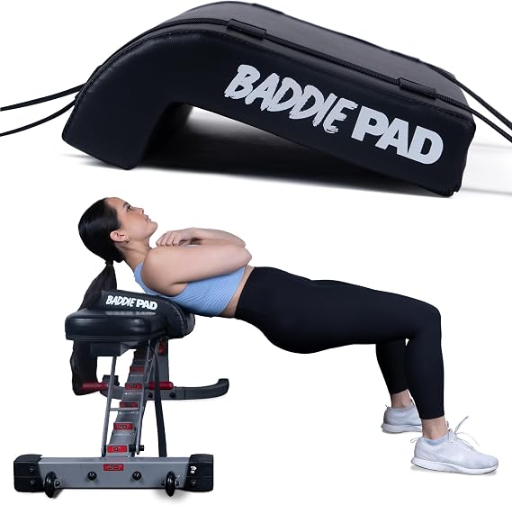 Hip Thrust Back Shoulder Spine Support Bench Protector Cushion Pad - Thick Foam Sponge is Comfortable and Protective to Relieve Pressure While Weight Lifting & Training Glutes on Leg Day