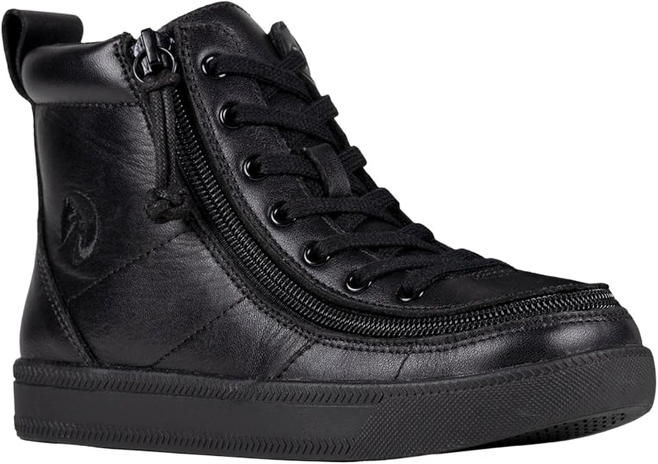 SpecialKids.Company Billy Adaptive High Top, Wrap Around Zip, Leather