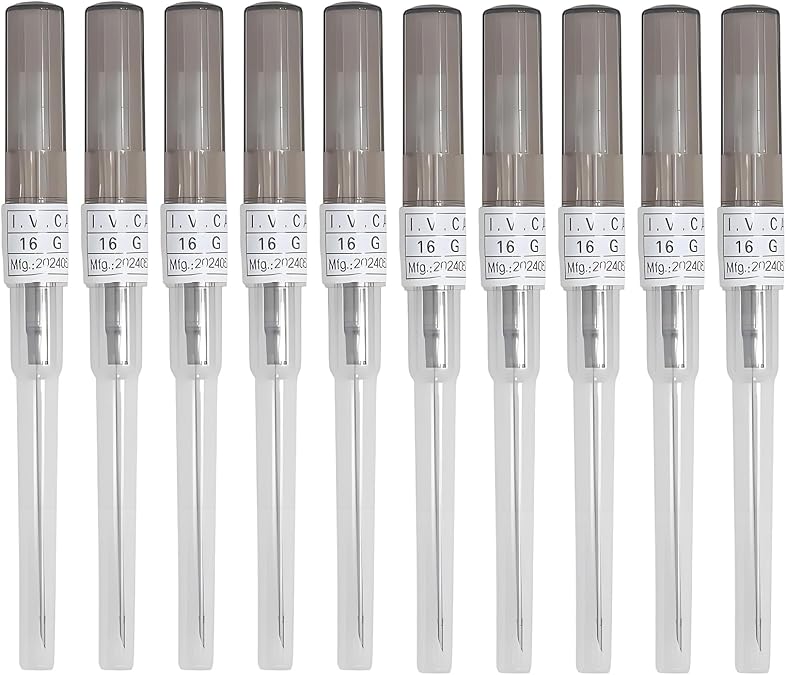 10pcs Piercing Needles, 16G 18G, Catheter Needles, for Ear Nose Eyebrow Lip