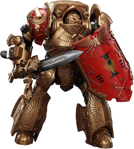 GWTCTOY JoyToy Warhammer 40K Genuine License 1:18 Action Figure, Legio Custodes Contemptor-Galatus Dreadnought, 25CM Collectible Action Figures Kits