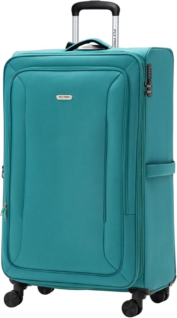 32" XL Extra Large Suitcase 4 Wheel Lightweight Luggage Soft Shell Check in Expandable Case 127L for 25-35kg with 3 Digit Lock