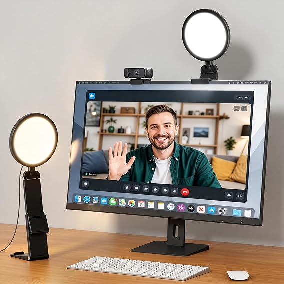 LitONES 5" Ring Light For Zoom Meetings, Portable Light For Computer