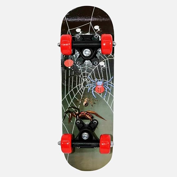 Complete Skateboard 23" Double Kick Skateboard for Teenagers & Adults 7 Ply Maple Deck ABEC 7 Bearings for tricks and skateparks