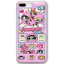 Multitronic iPhone 7 Plus ve 8 Plus Uyumlu Powerpuff Girls Tasarım Baskılı Şeffaf Kılıf, strlght8pls377