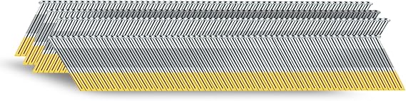 15ゲージ 34度角度仕上げ釘 1-0.25cm 2000個パック 亜鉛メッキ