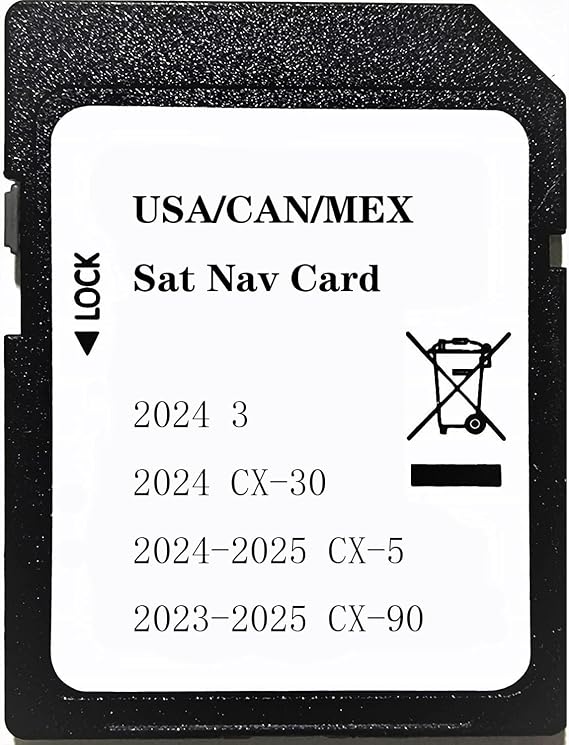 2025 Maps Updated Navigation SD Card Compatible with M-da 3 2024 / Cx-30 2024 / Cx-5 2024-2025 / Cx-90 2023-2025