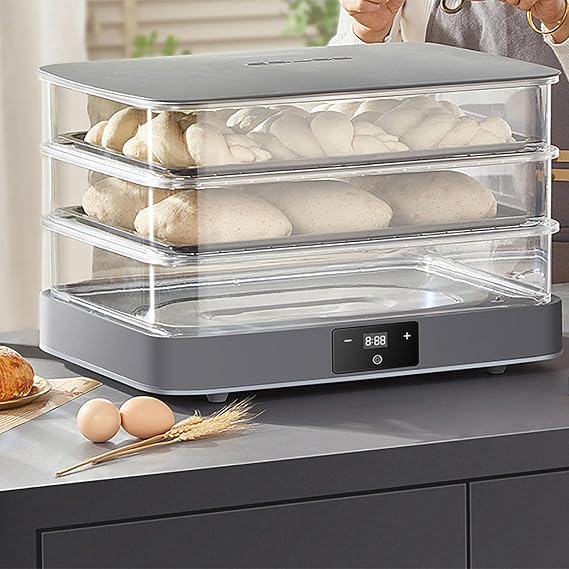 40L Bread Proofing Box, Removable Electric Bread Dough Proofer Machine with Adjustable 20~45°C Temperature and 1min-24h Timing, Automatic Humidity Control, Fermentation Evenly, for Home