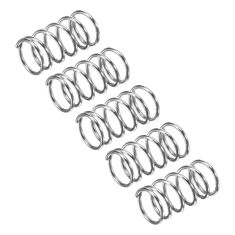 sourcing map Compression Spring, 5Pcs 304 Stainless Steel