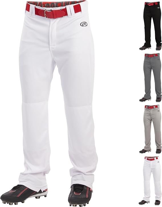 Rawlings Men's Launch Series Baseball Pants | Full Length Semi-Relaxed Fit | Adult Sizes | Solid | Multiple Options Men's Launch Pant