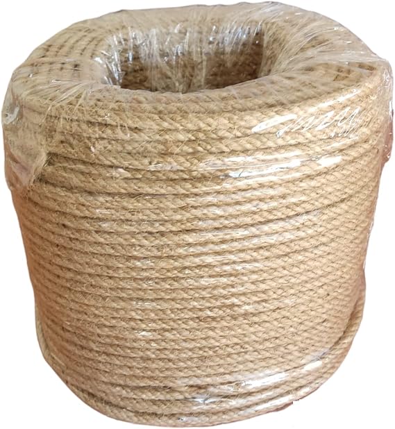 Jüt İpi Hasır ipi Kırnap İpi Kendir İpi Keten İpi - Süsleme Hobi El İşi Jüt ip Hasır İp (5 mm, metre, 200)
