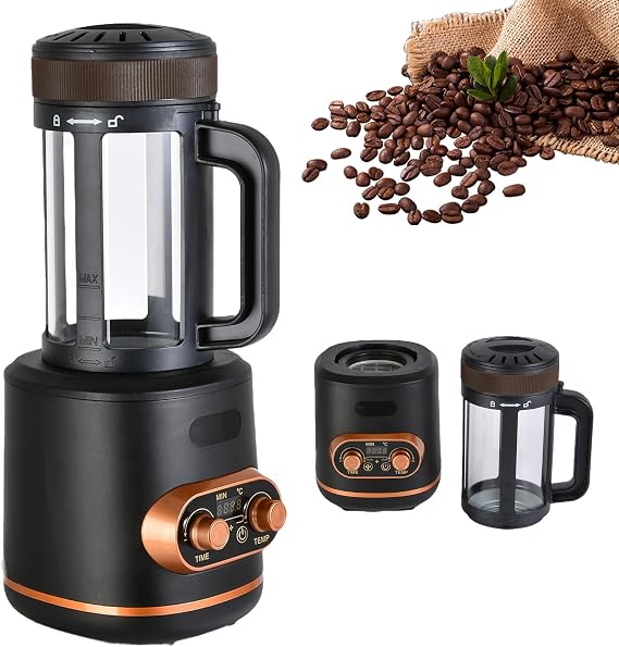Electric Coffee Roaster Machine | 300g Full-Automatic Bean Roaster | Adjustable Time & Temperature Control | For Home Cafe Office Use