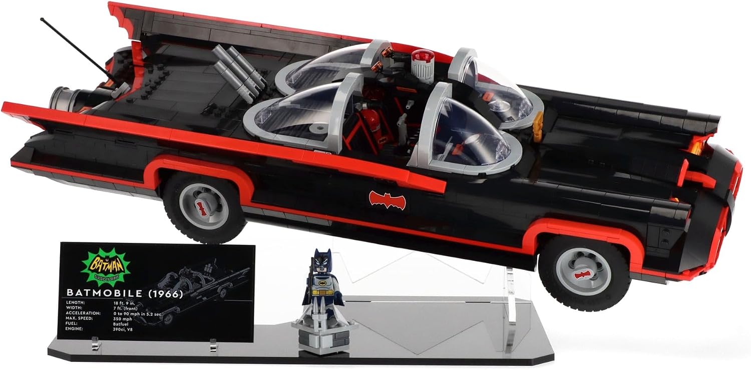 Display Stand compatible with Lego 76328 Batman: The Classic TV Series Batmobile