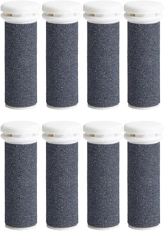 Extra Coarse Replacement Refill Roller for Emjoi Micro-Pedi Electric Foot File, Callues Remover Tool Pedicure Tool for Smooth Feet Foot Care Pack of 8