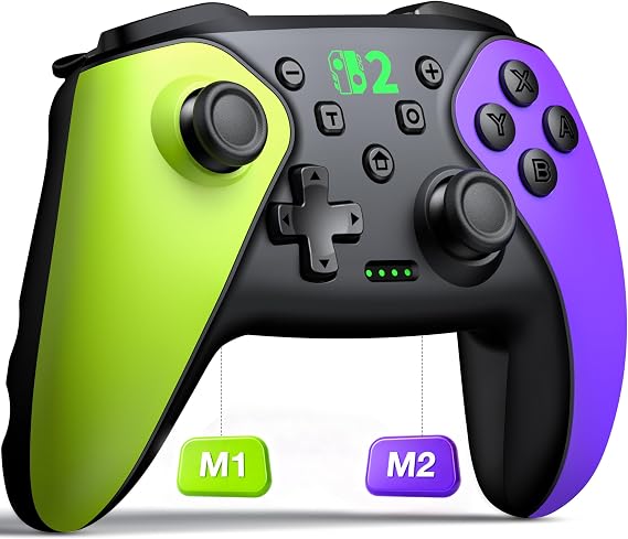 BEBONCOOL GAMING Switch Pro Controller for Switch 2/Switch/Lite/OLED/Android/iOS/Windows, Wireless Pro Controller Work with Programmable,Vibration,TURBO & Wakeup