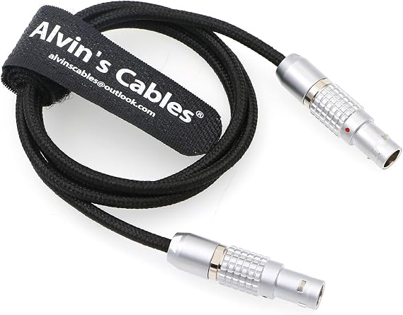 Alvin's Cables Super Flexible 2 Pin Male to 2 Pin Cable Power Teradek Bond from ARRI Alexa Camera