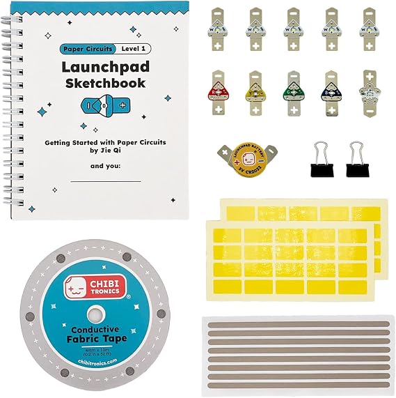 Chibitronics Launchpad スケッチブックキット ワークショップセット 学生12人 - ペーパーサーキット レベル1