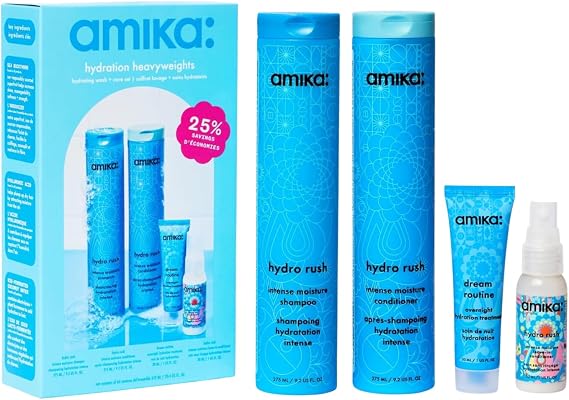 Amika Hydration Heavyweights Hydrating Wash + Care Set (4 Count)