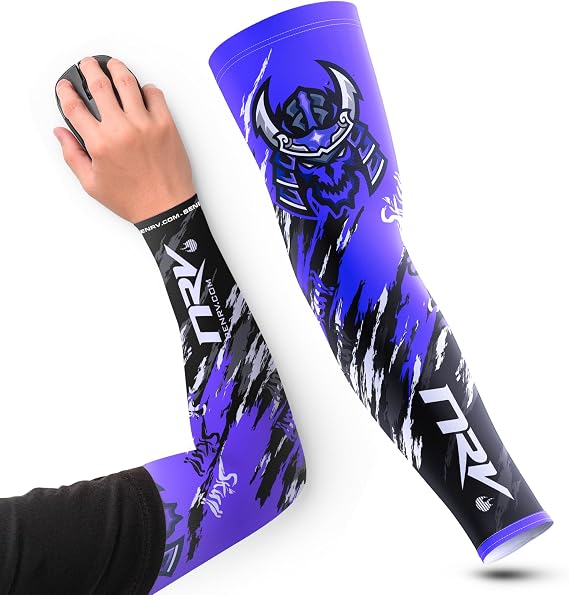 NRV Samurai Gaming Compression Cuff - Japanese Design - Non-Slip, Breathable & Friction Free - For Esports & FPS