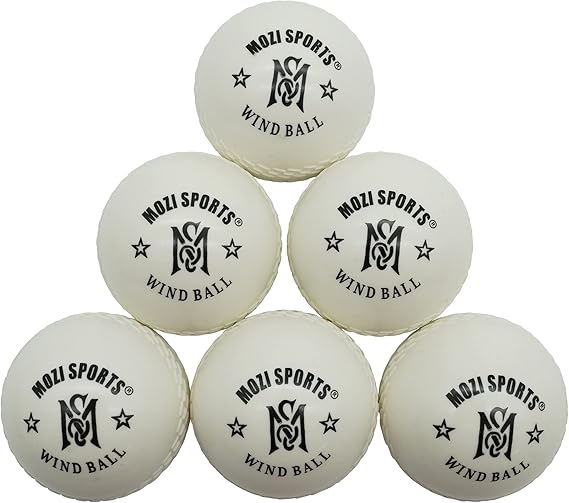 Windball Soft Cricket Balls-Durable Realistic Bounce & Swing-Cricket WindBalls for Indoor & Outdoor Coaching, Practice, Garden & Beach play